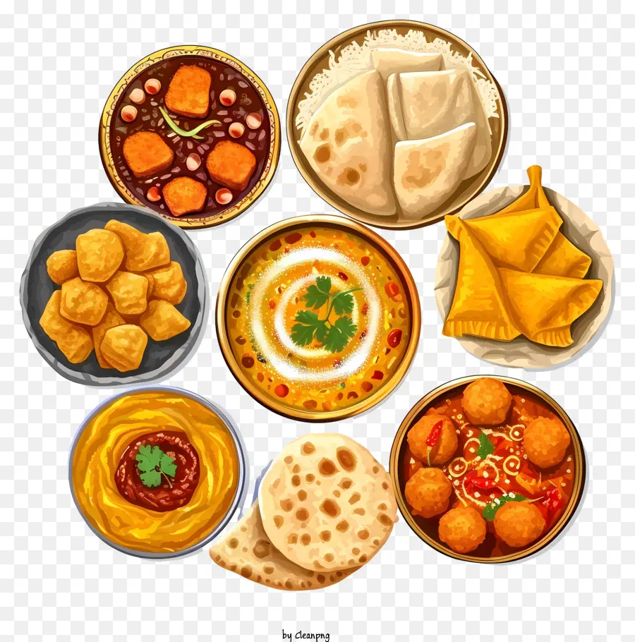 Hindistan Mutfağı Simgesi，Hint Mutfağı PNG