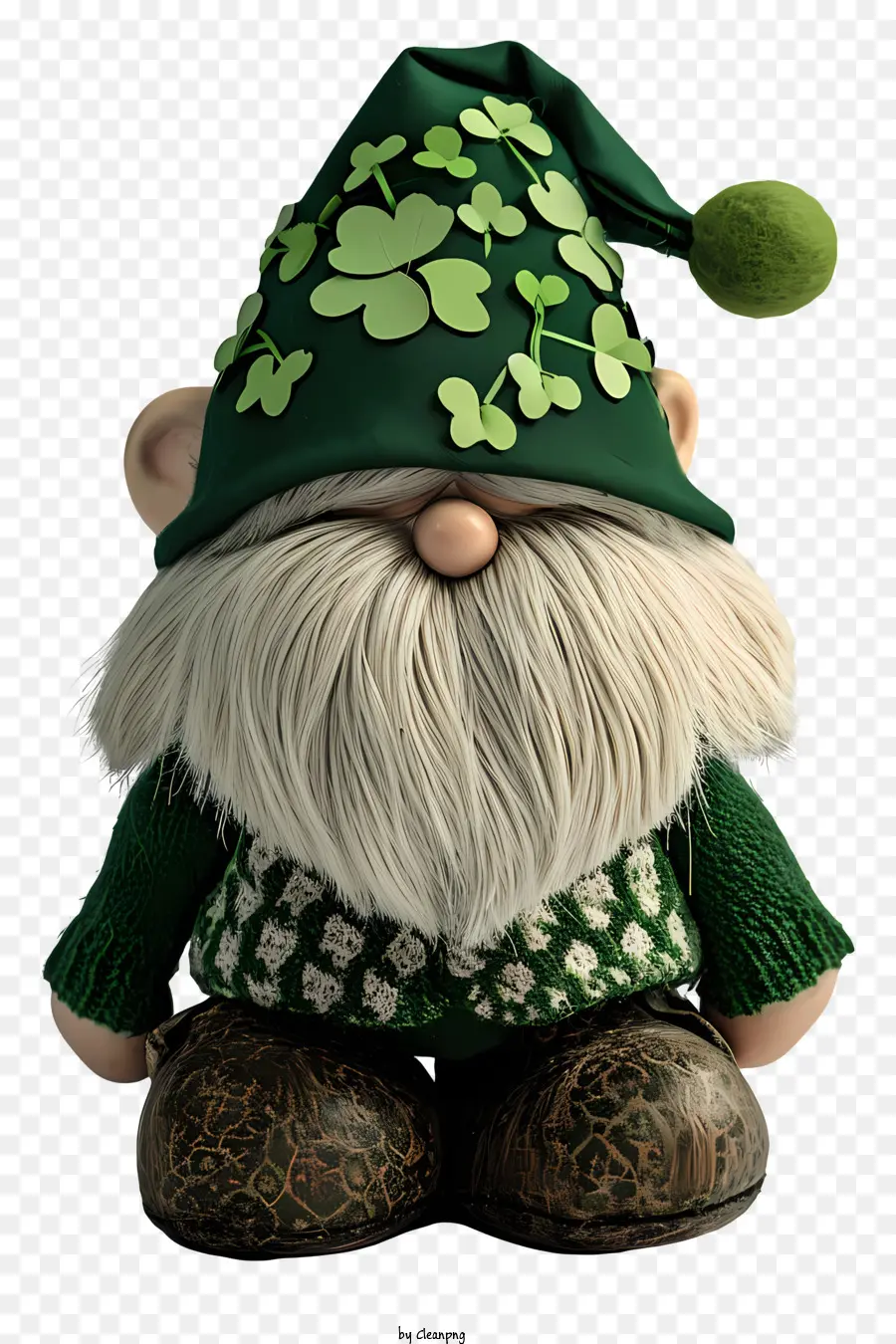 St Patricks Günü Gnome，Leprechaun Heykelcik PNG