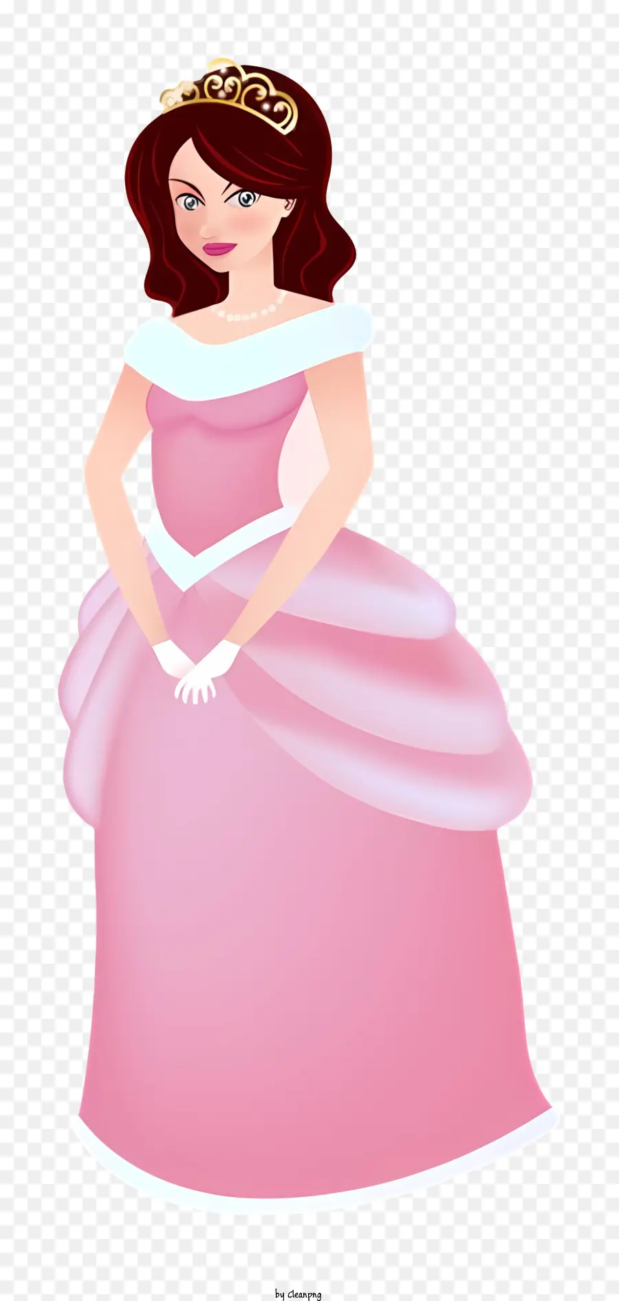 Karikatür，Pembe Prenses Elbise PNG