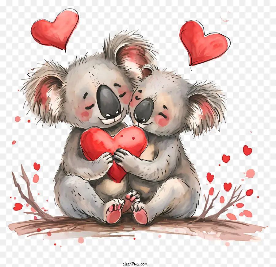 Koala Severler，Sevgililer PNG
