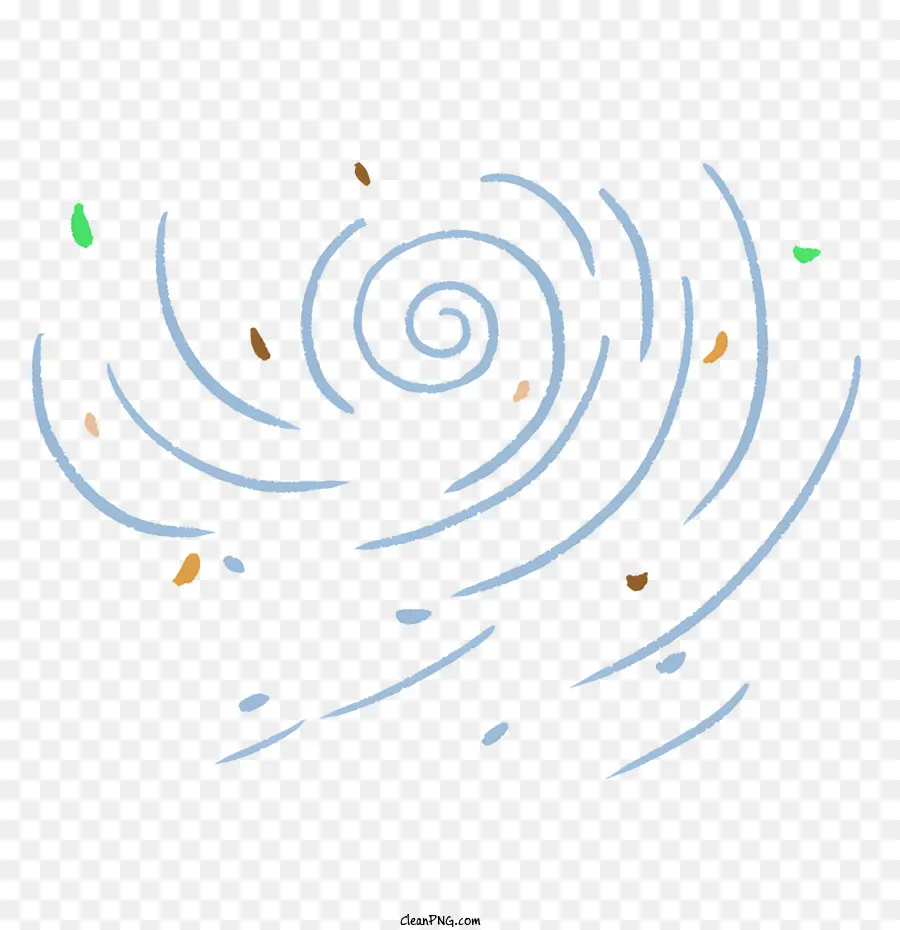Spiral Desen，Kahverengi Ve Mavi Renk şeması PNG