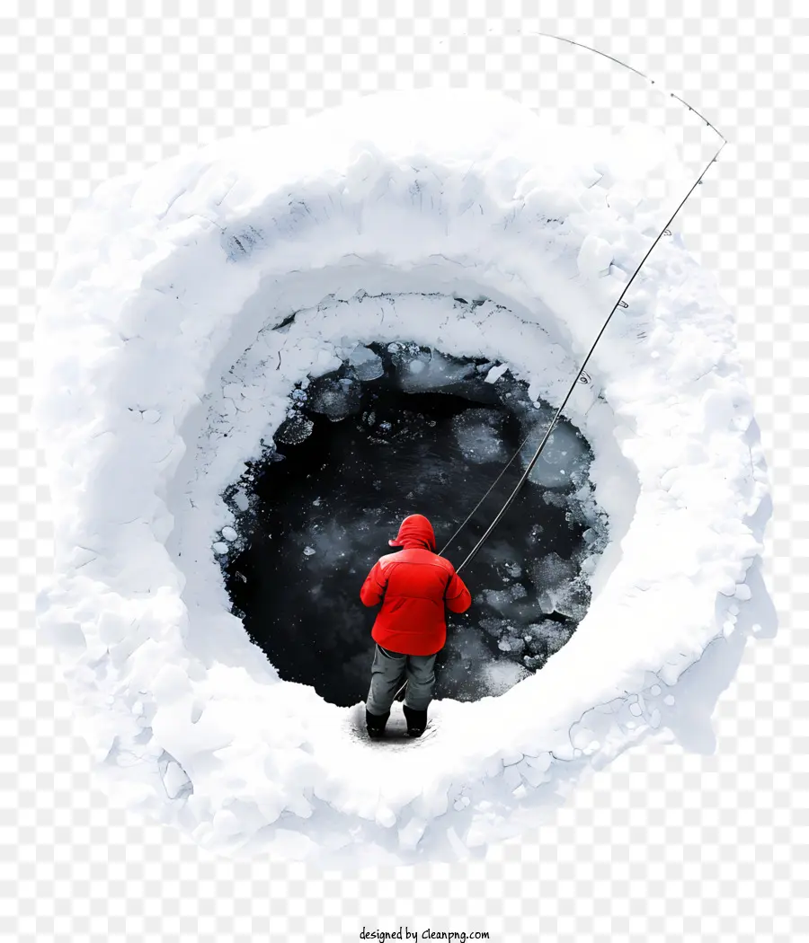 Kış Balıkçılığı，Buzda Balık Tutmak PNG