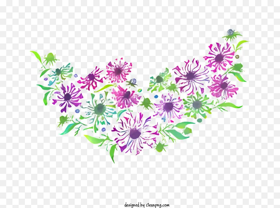 Bahar，Renkli çiçekler PNG