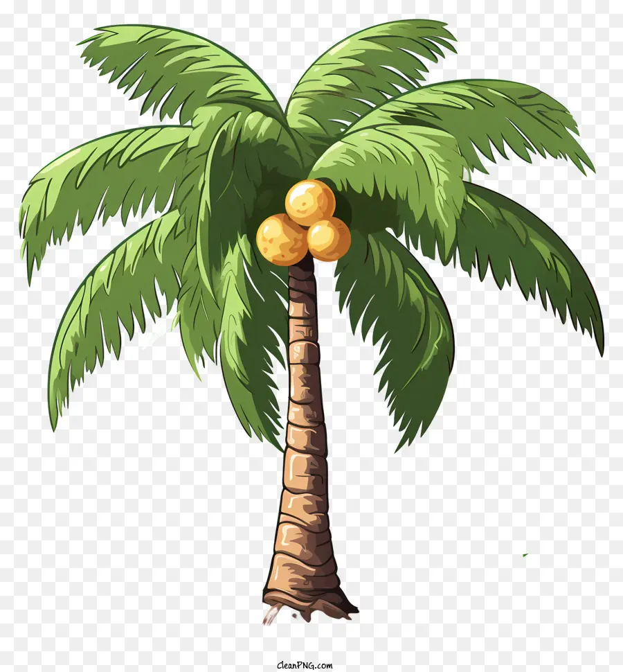 Elle çizilmiş Hindistancevizi Ağacı，Palmiye Ağacı PNG