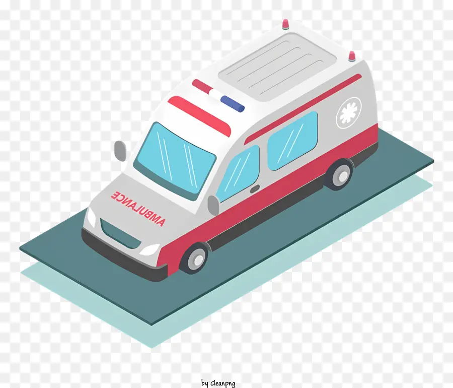 Karikatür Ambulans Arabası，Ambulans PNG