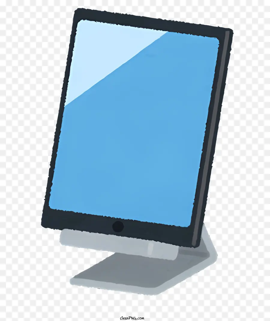 Mavi Tablet，Beyaz Ekran PNG