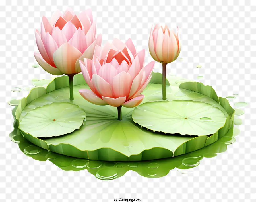 Suluboya Lotus çiçeği，Gölet PNG
