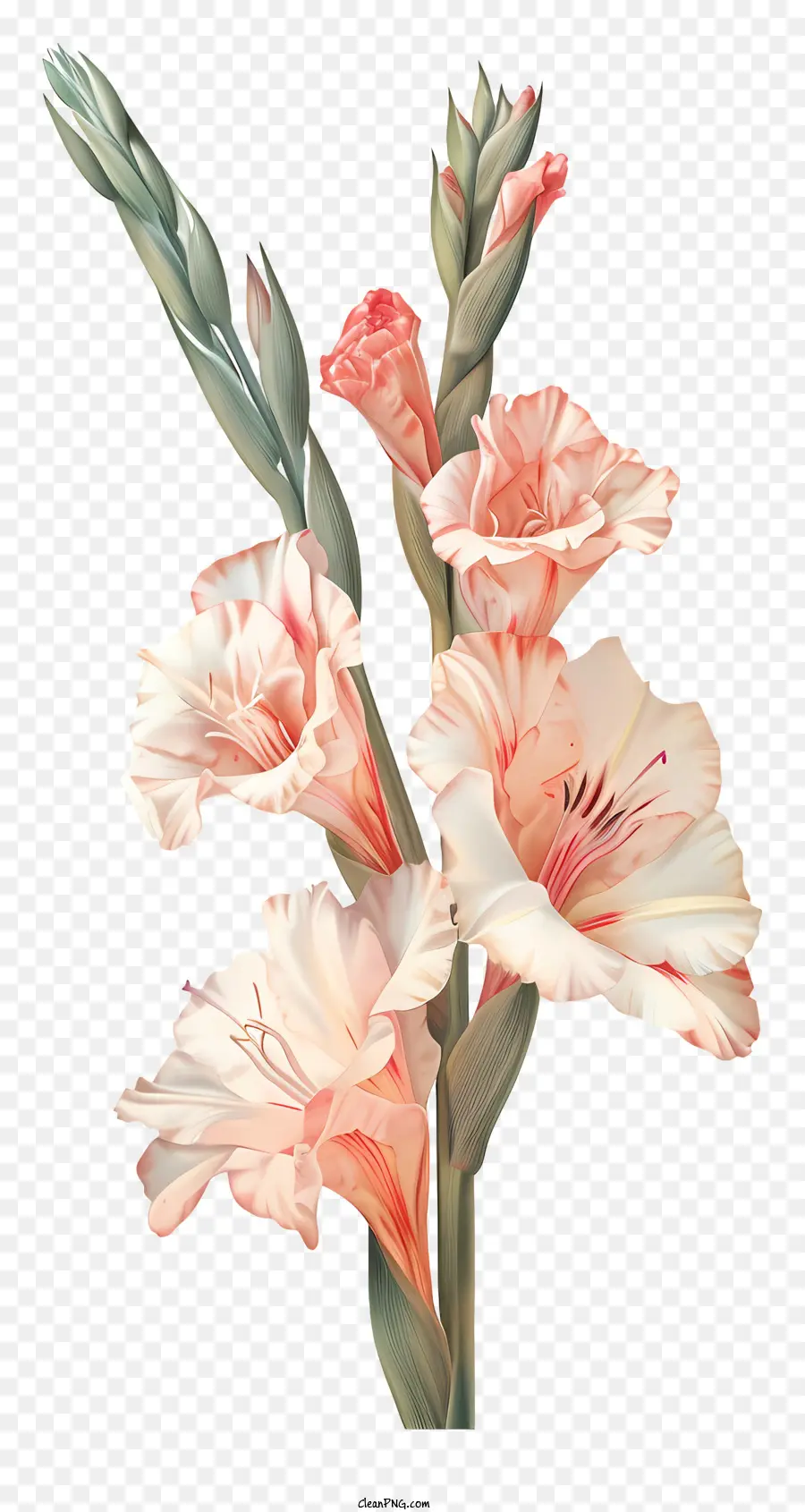 Glayöl，Pembe Ve Beyaz çiçekler PNG