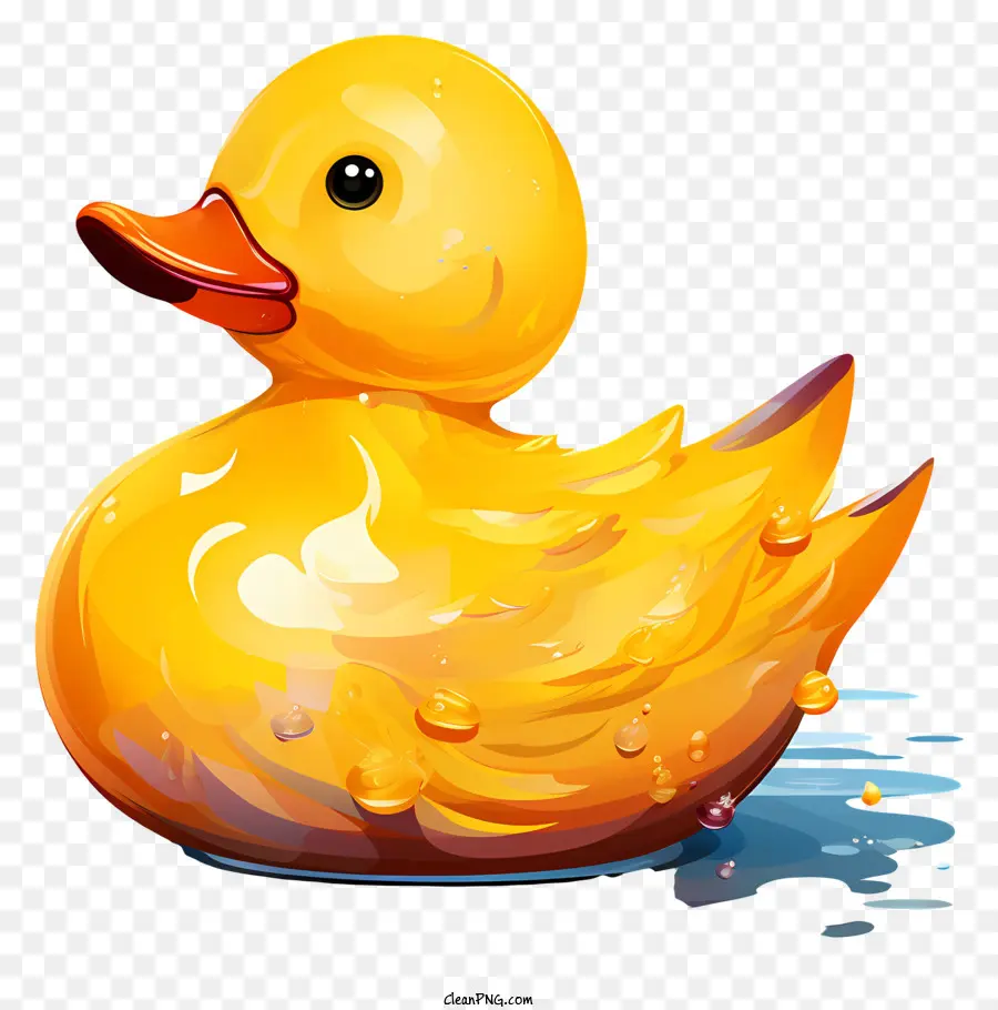 Çok Renkli Boyalar Kauçuk ördek，Sarı ördek PNG
