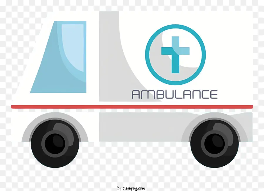 Karikatür Ambulans Arabası，Ambulans Kamyonu PNG