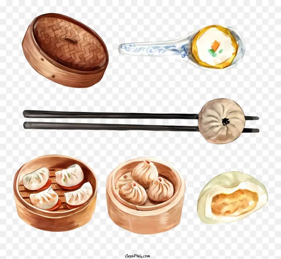 Çin Yemeği，Dim Sum PNG