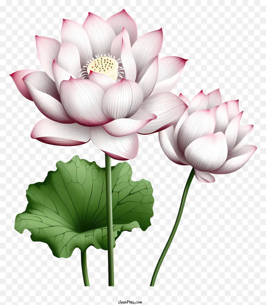 Eskiz Tarzı Lotus çiçeği，Beyaz Lotus çiçeği PNG