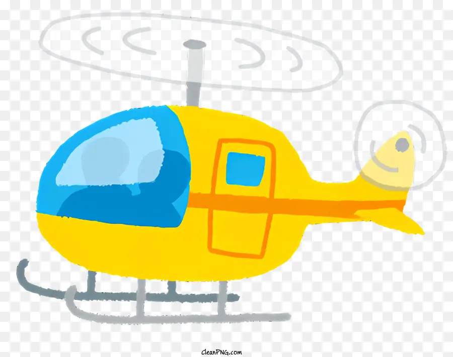 Helikopter，Sarı Helikopter PNG