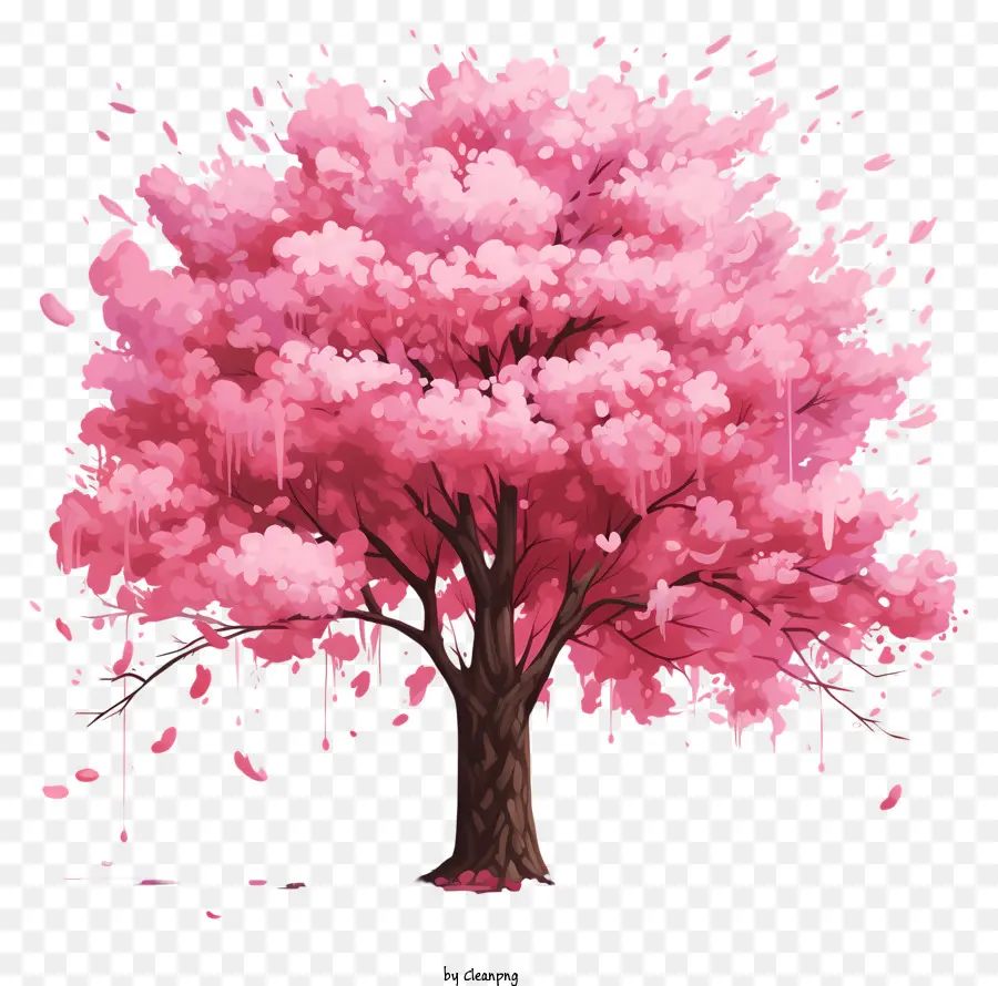 Gerçekçi Stil Kiraz çiçeği Ağacı，Kiraz çiçeği PNG