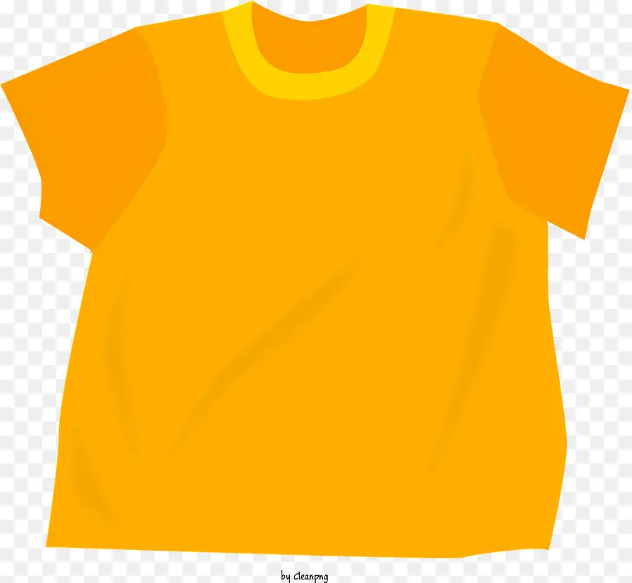 Sarı Tshirt，Sade Tasarım PNG