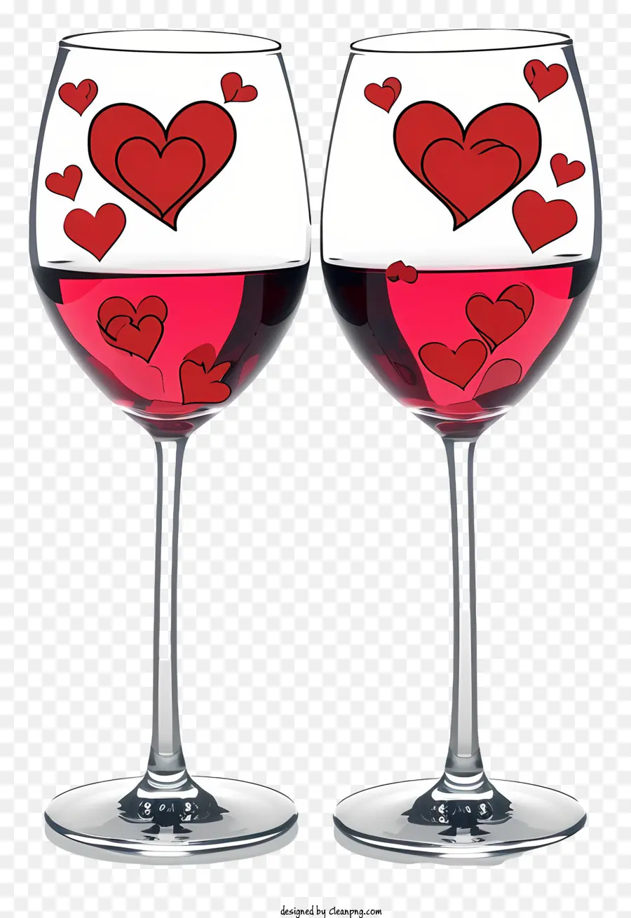 Valentine şarap Bardakları Yaratıcı Tasarımlar，şarap Bardakları PNG