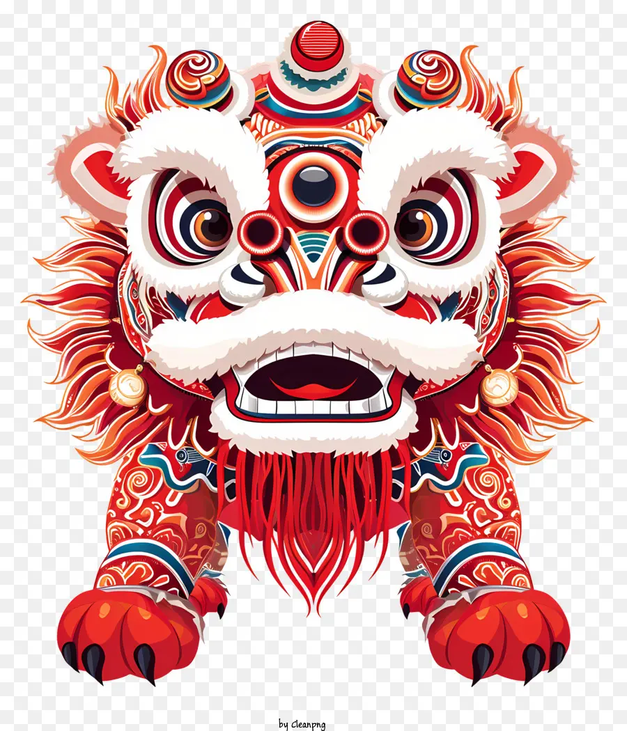 Çin Yeni Yılı，Aslan Dansı PNG