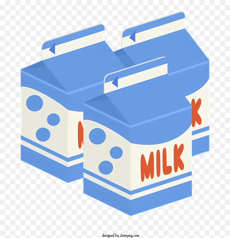 Süt Kartonları，Mavi Ve Beyaz çizgili PNG