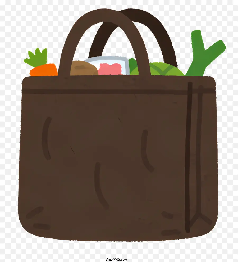 Alışveriş çantası，Kahverengi Kağıt Torba PNG