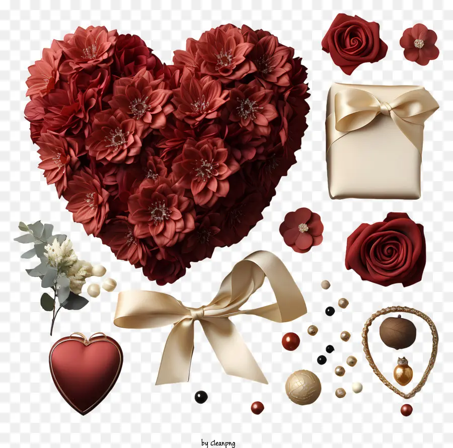 Sevgililer Günü，Kırmızı Kalp PNG