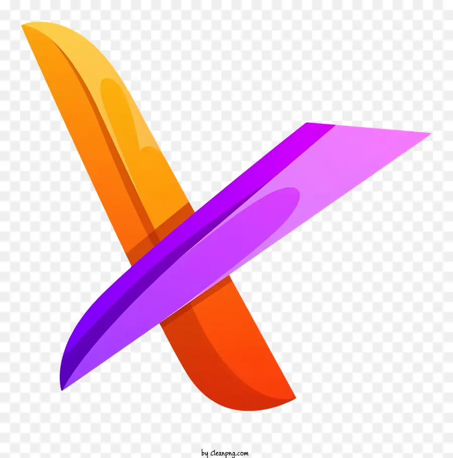 X Logosu，Soyut şekli PNG