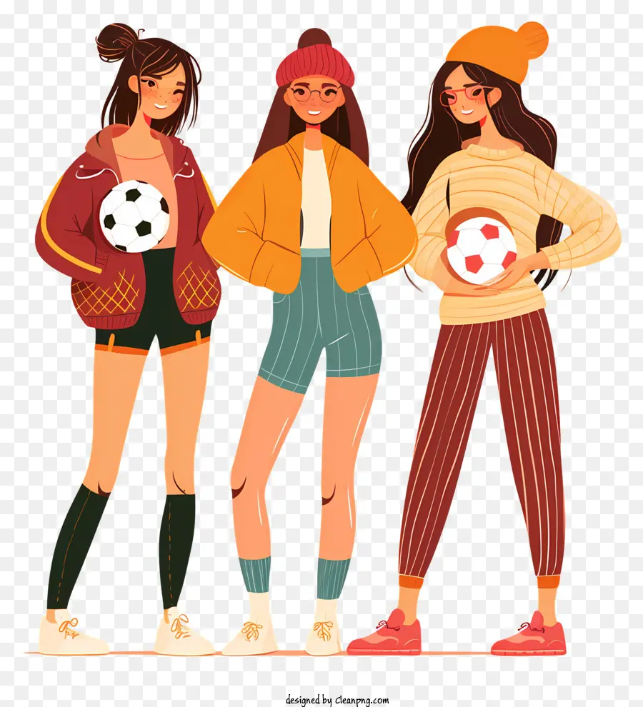 Sporda Kızlar Ve Kadınlar，Günlük Kıyafetlerde Kadınlar PNG