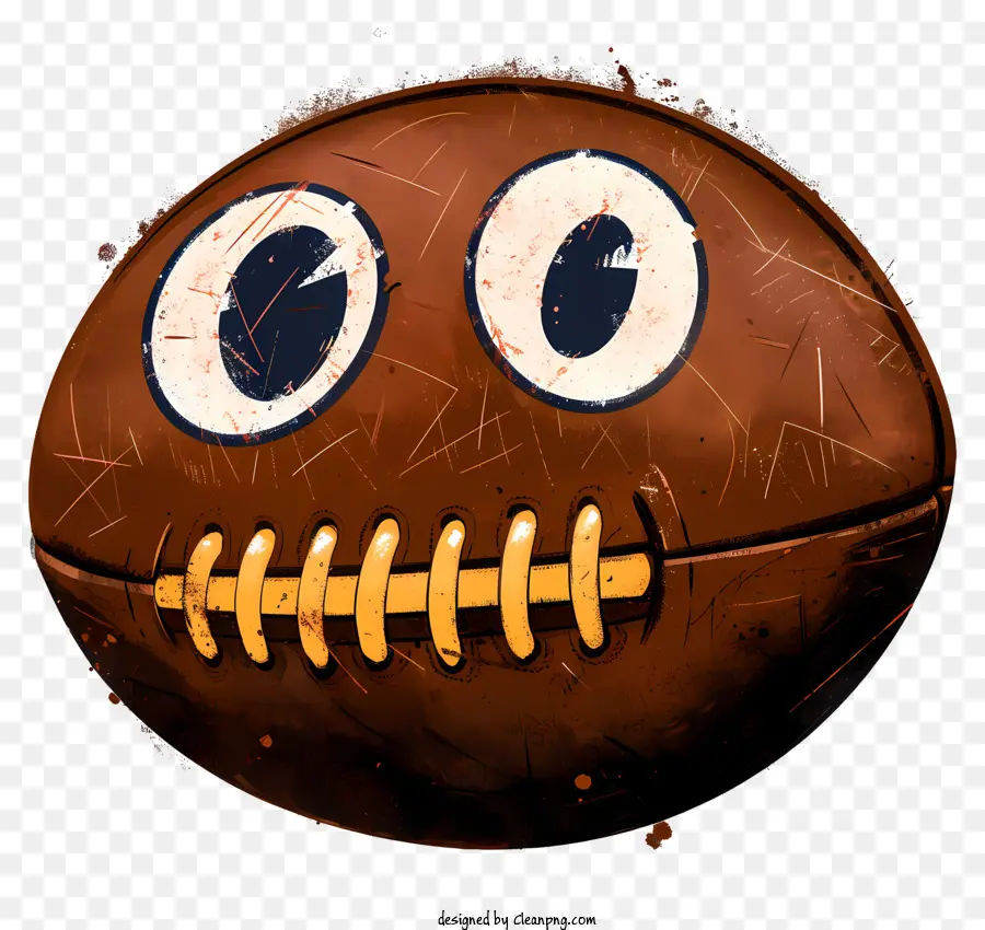 Doodle Tarzı Ragbi Topu，Karikatür Futbolu PNG