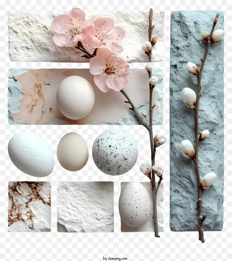 Paskalya Yumurtaları，Sakura çiçek PNG