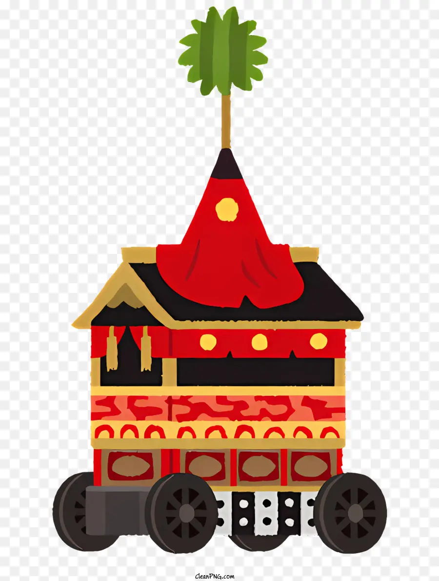 Küçük Cartcar，Sarı çatı PNG