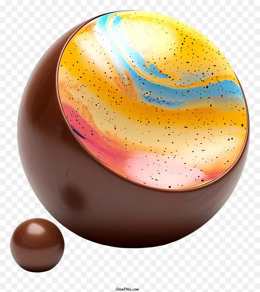 Çok Renkli Boyalar çikolata Topu，çikolata Küresi PNG