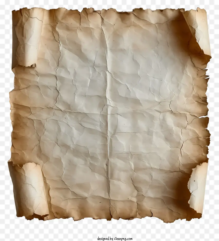 Düz Eski Kağıt，Eski Parşömen Kağıdı PNG