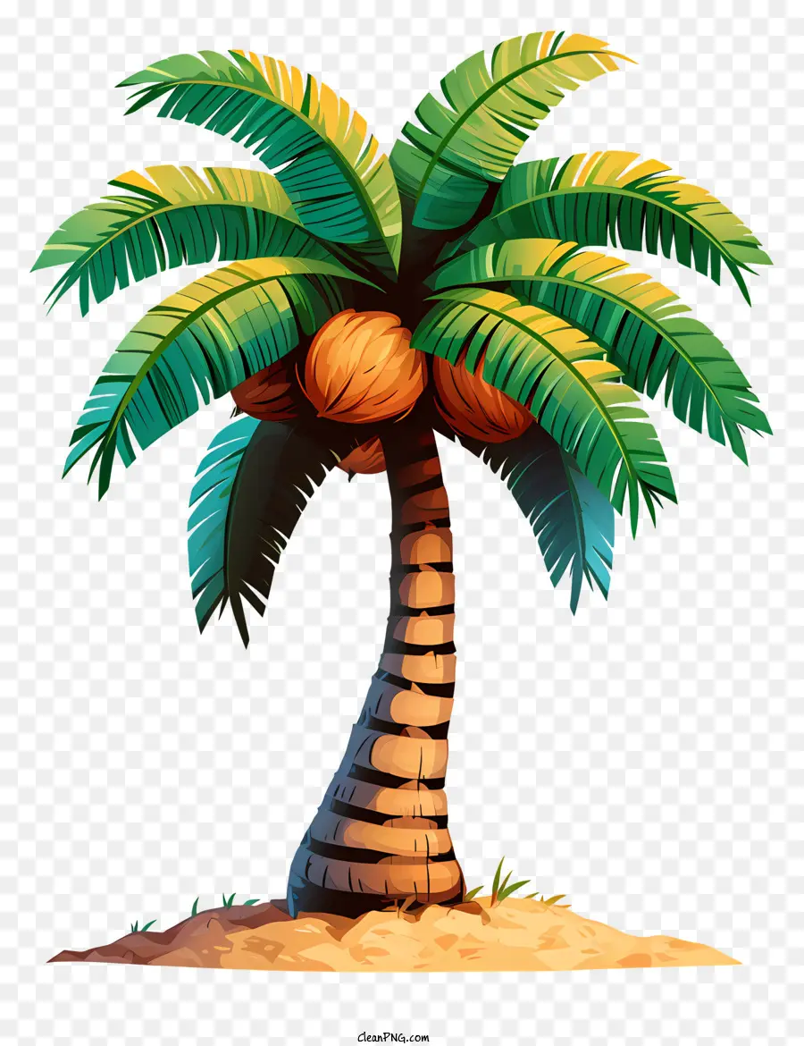 Düz Hindistan Cevizi Ağacı，Palmiye Ağacı PNG