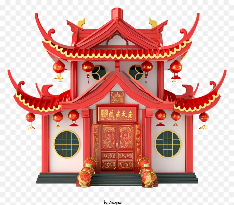 Çin Yeni Yılı，Çin Pagoda PNG