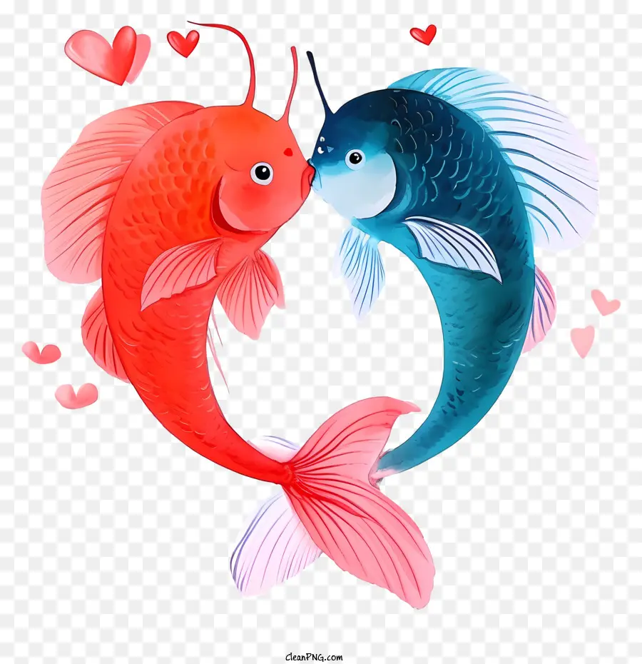 Sevgililer Günü Balık，Balık PNG