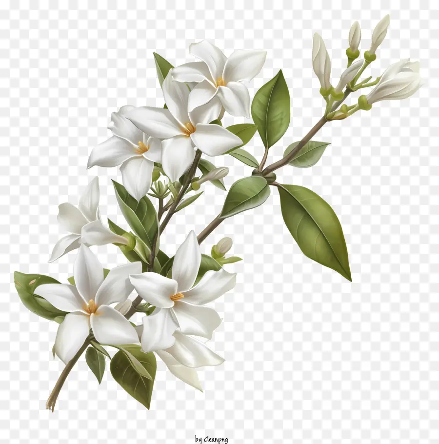 Beyaz Yıldız Yasemin，Yasemin çiçeği PNG