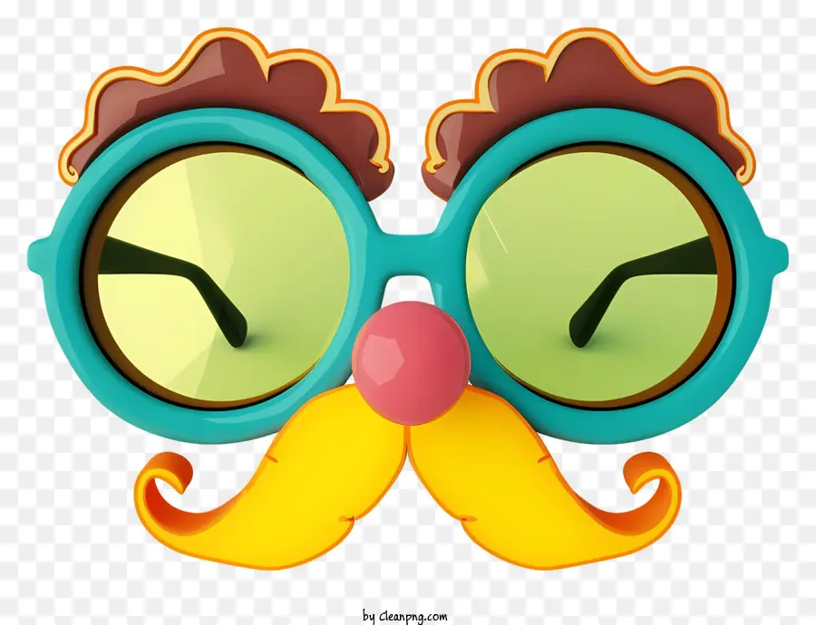 Sevimli Ve Renkli，Komik Groucho Burun Gözlükleri PNG