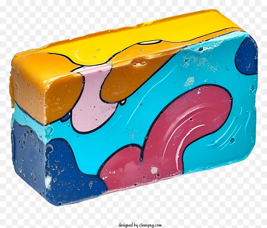 Çok Renkli Boyalar Sabun çubuğu，Resim PNG