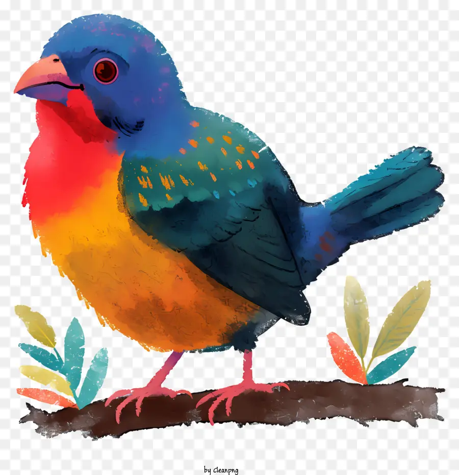 Suluboya Tarzı Kuş，Dijital Resim PNG