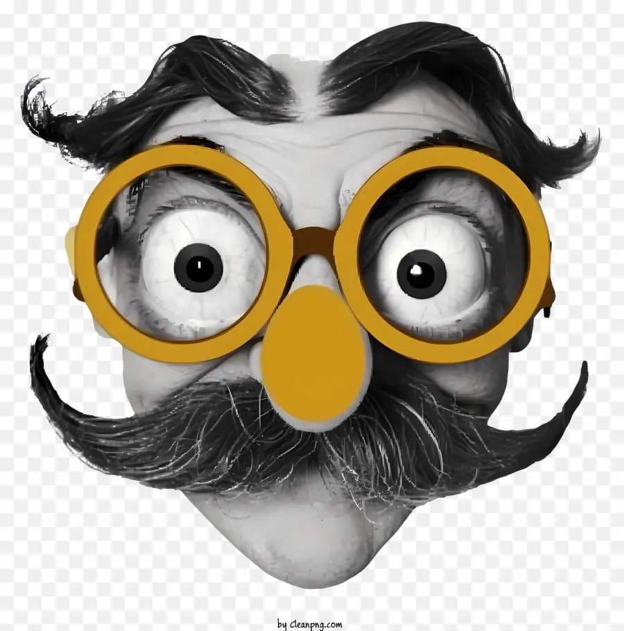 Komik Groucho Burun Gözlükleri，Gözlüklü Adam PNG