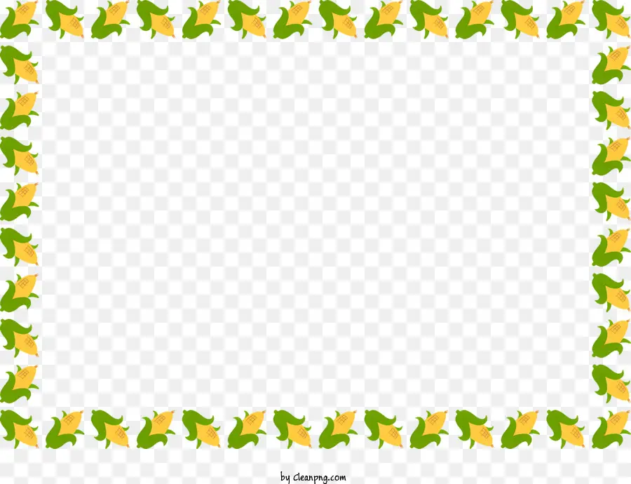 Sebze çerçeve，Yeşil Yaprak çerçeve PNG
