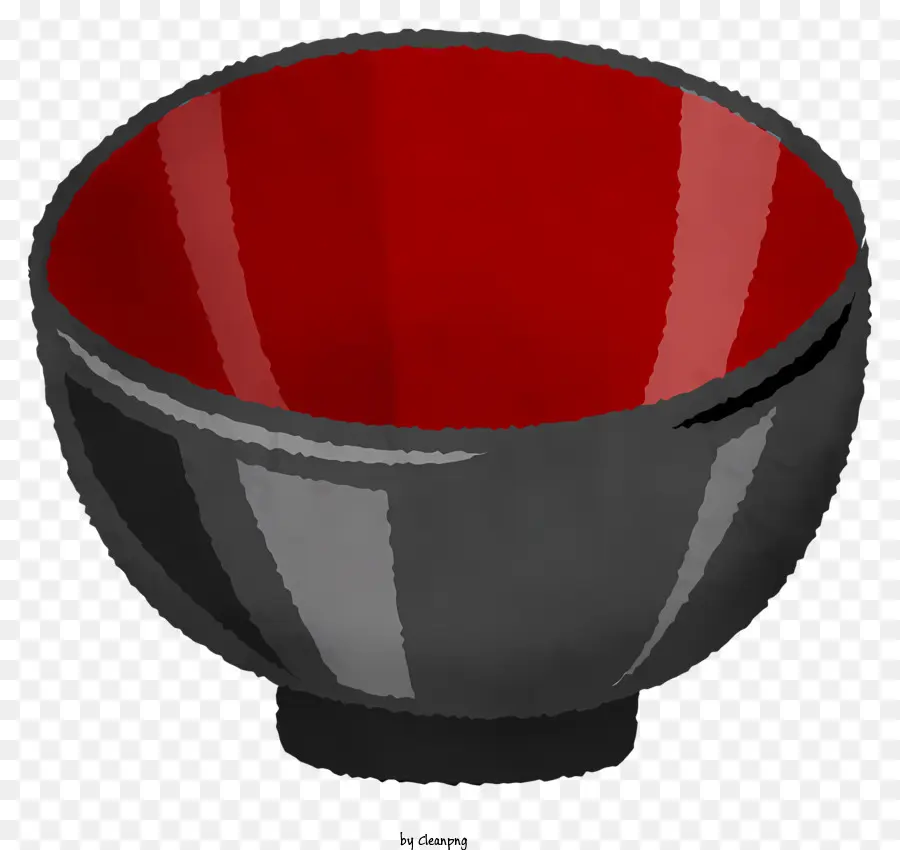 Kırmızı Kase，Siyah Iç PNG