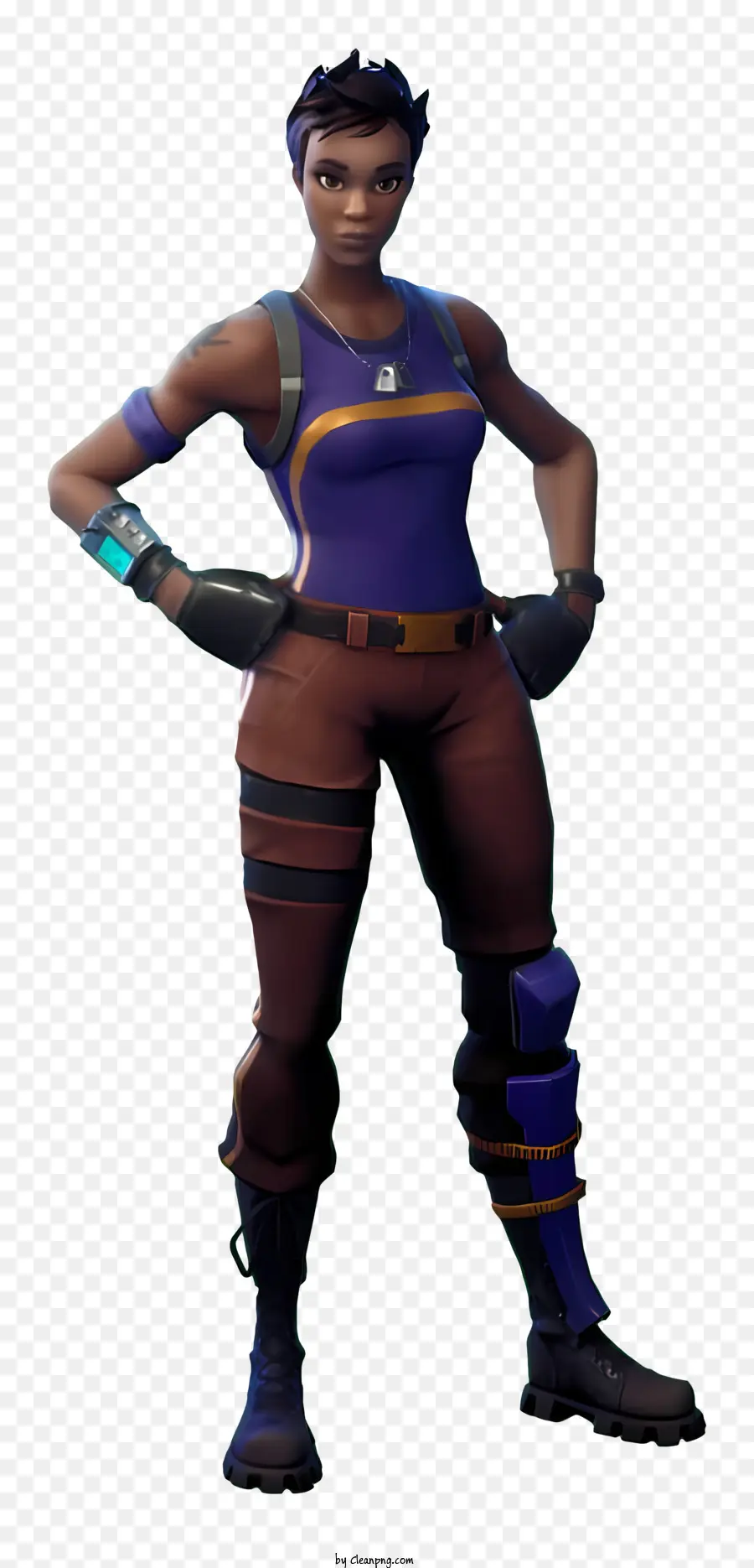 Fortnite，Kırmızı Elbiseli Karakter PNG