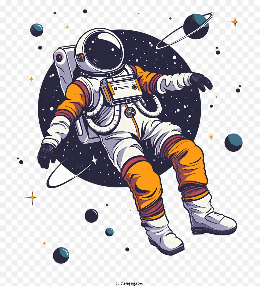 Astronot Yüzen Uzay，Astronot PNG