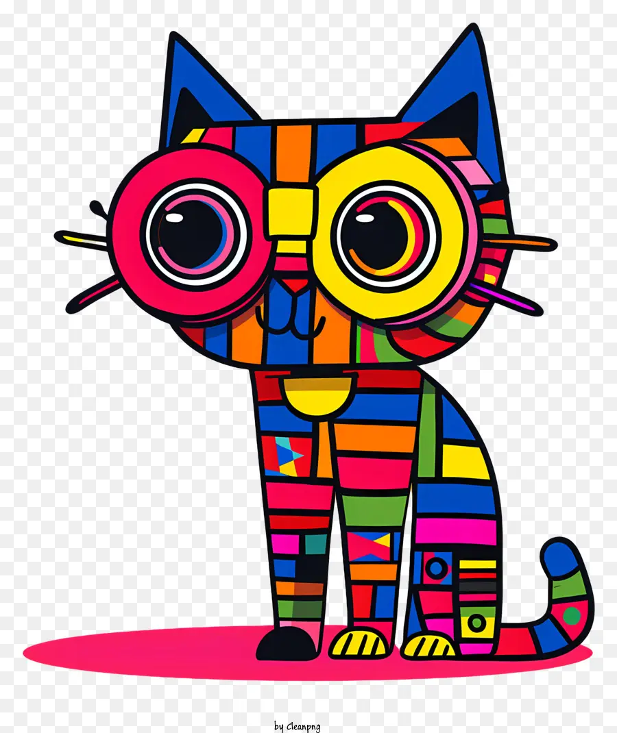 Hayali Kedi，Gözlüklü Kedi PNG