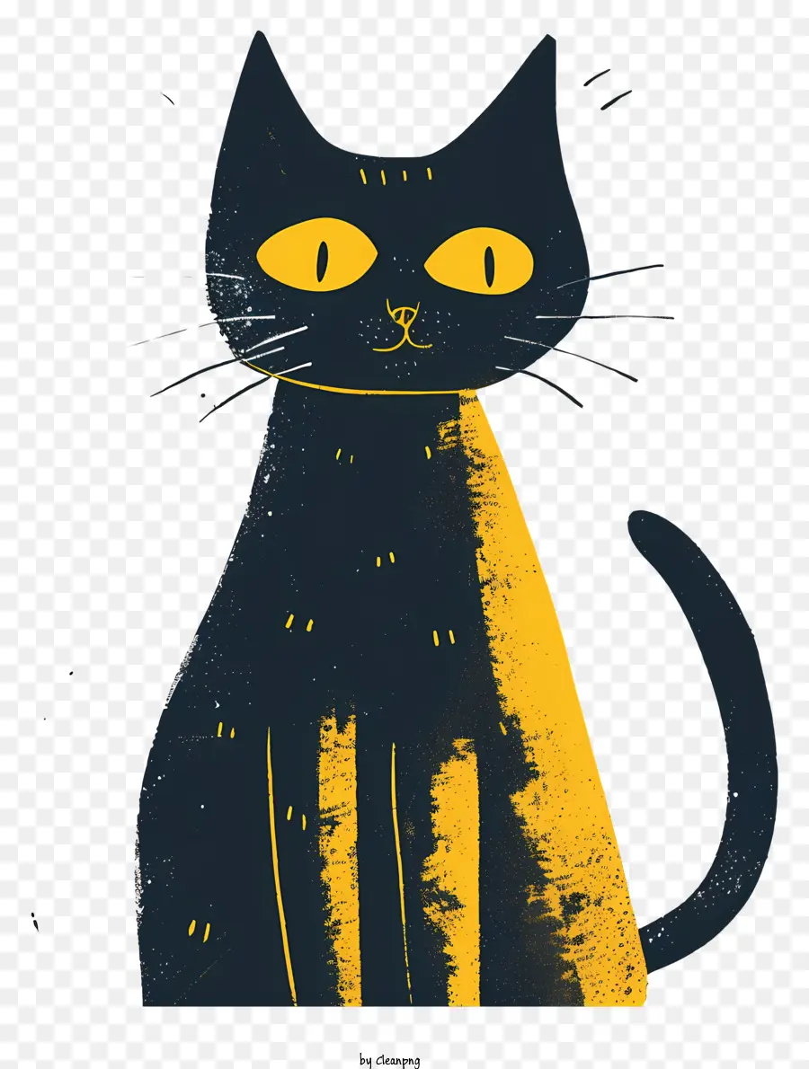 Minimalist Kedi，Yeşil Kedi PNG