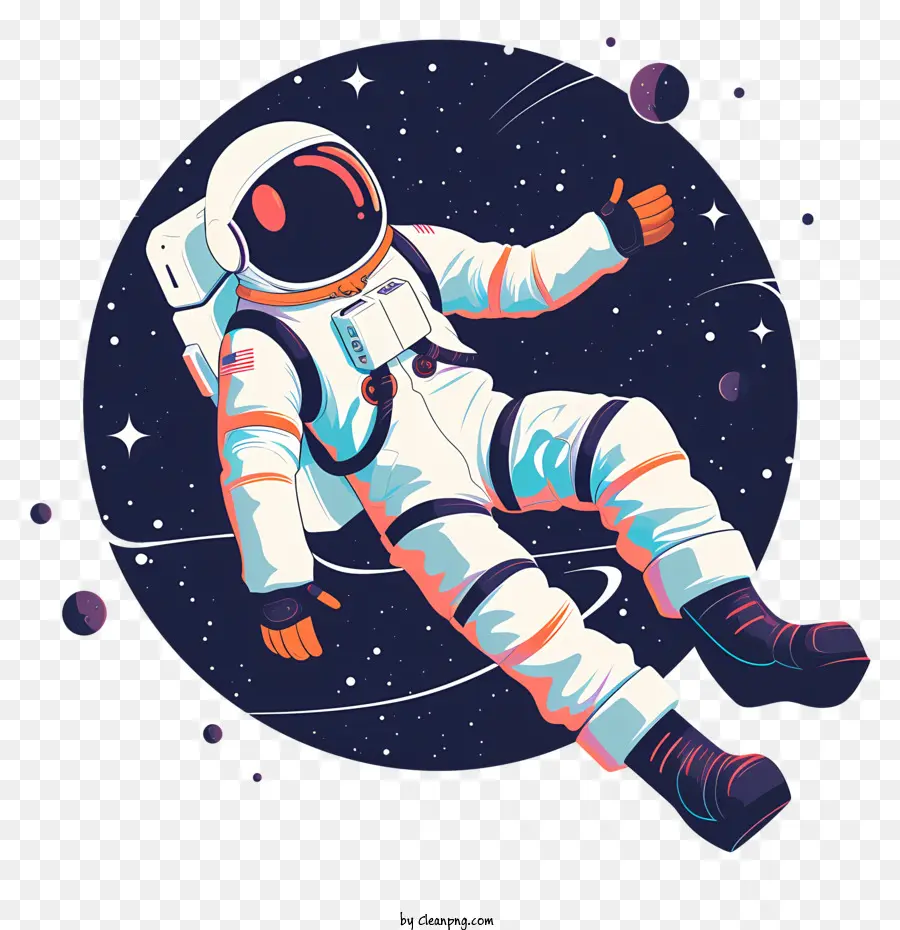 Astronot Yüzen Uzay，Astronot PNG