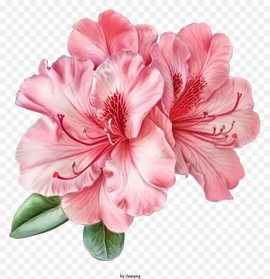 Gerçekçi Zarif Azalea çiçeği，Açelya çiçek PNG