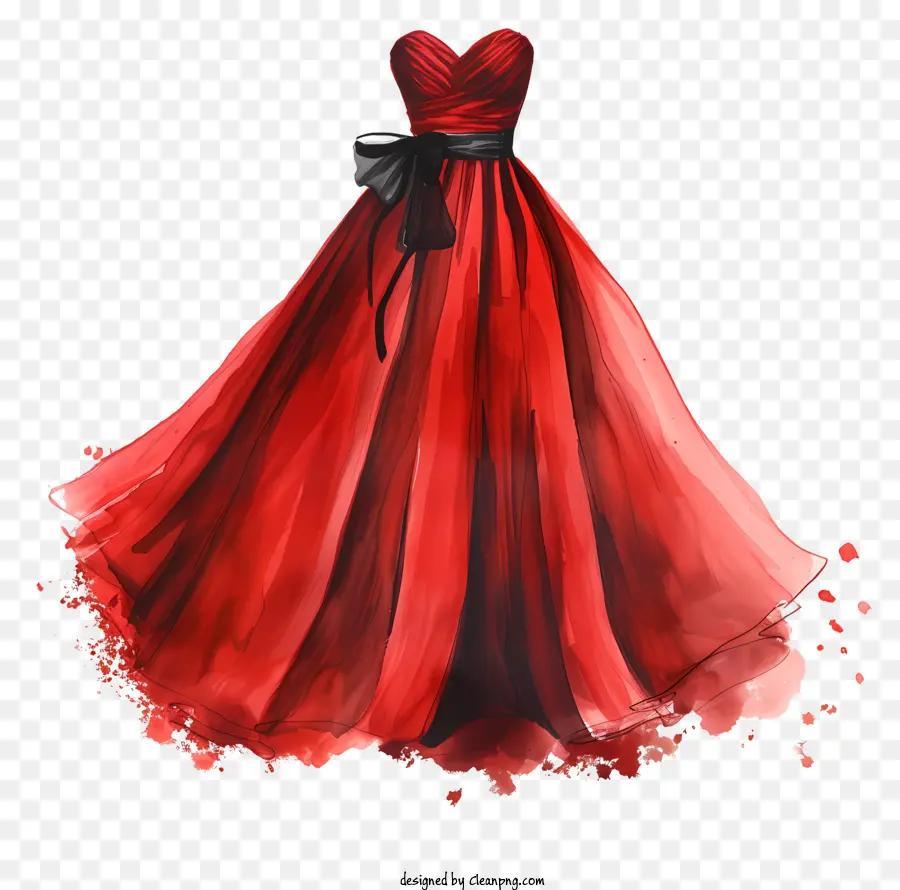 Kıyafet Günü，Kırmızı Elbise PNG