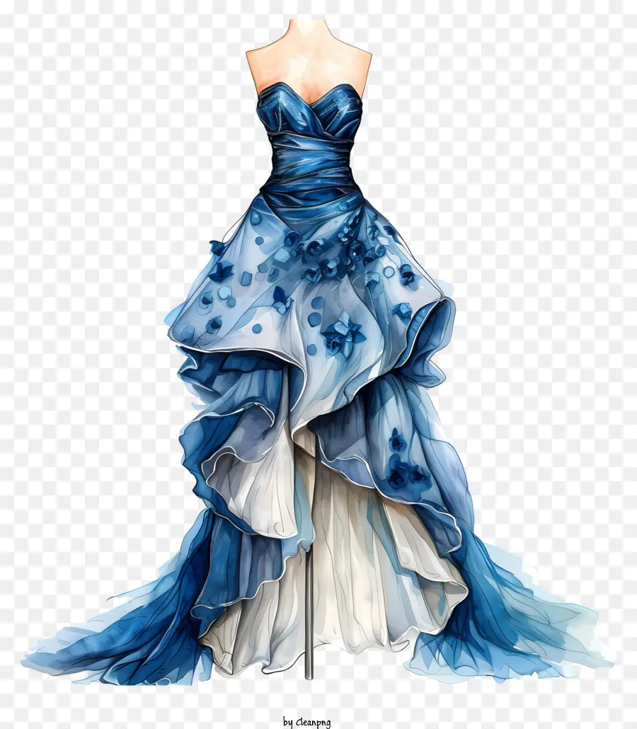 Elbise Günü，Mavi Elbise PNG