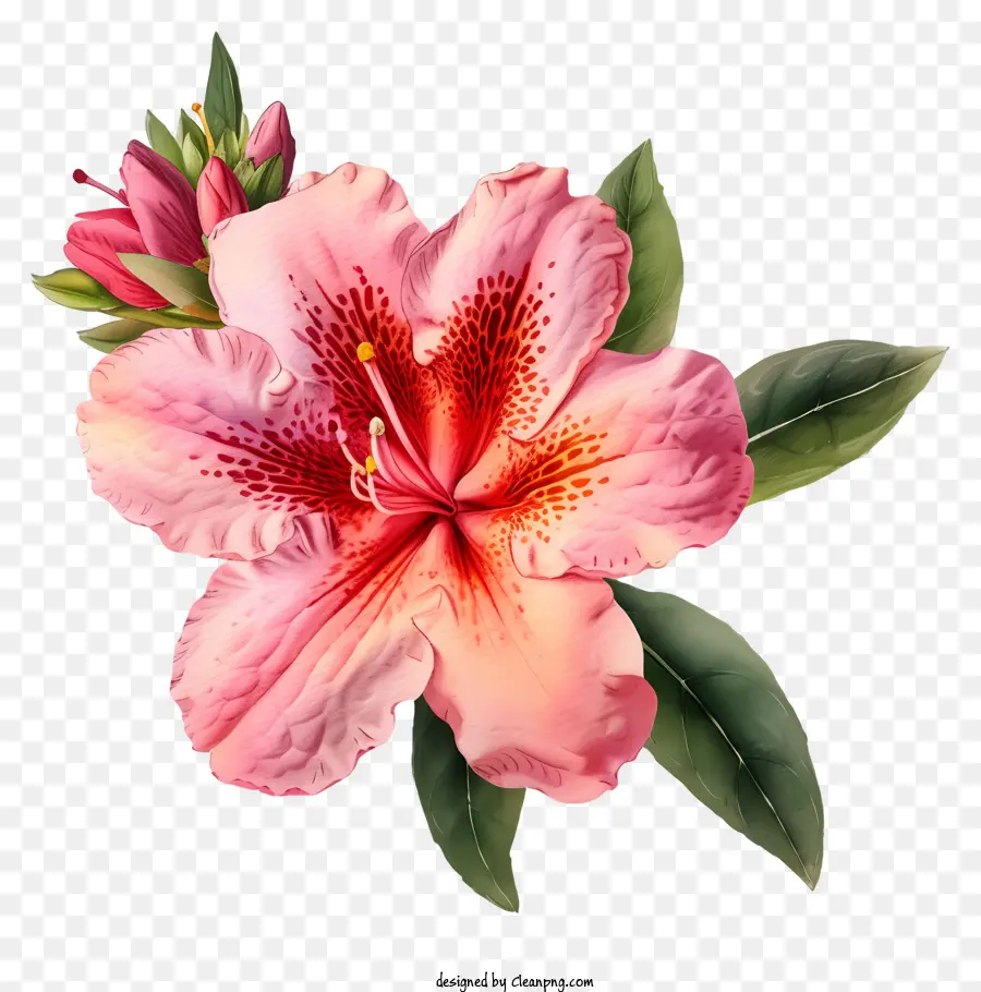 Suluboya Zarif Azalea çiçeği，Azalea Çiçeği PNG